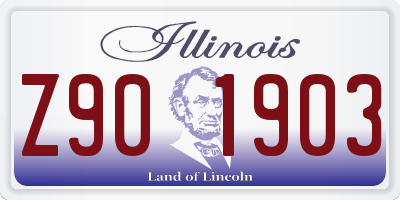 IL license plate Z901903