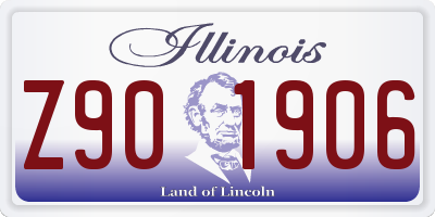 IL license plate Z901906