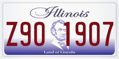 IL license plate Z901907