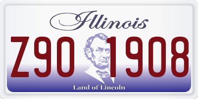 IL license plate Z901908