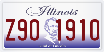 IL license plate Z901910