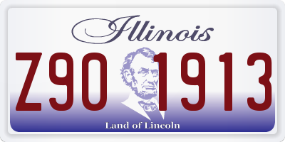 IL license plate Z901913