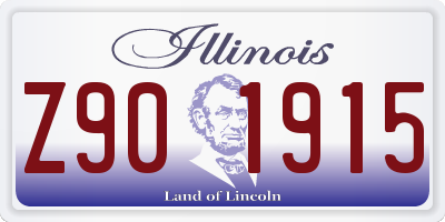 IL license plate Z901915