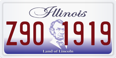 IL license plate Z901919