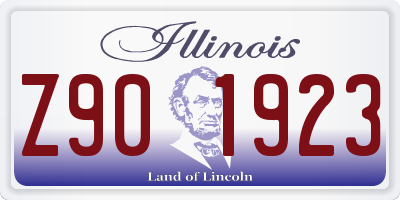 IL license plate Z901923