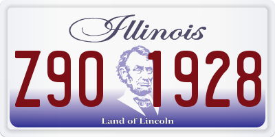 IL license plate Z901928