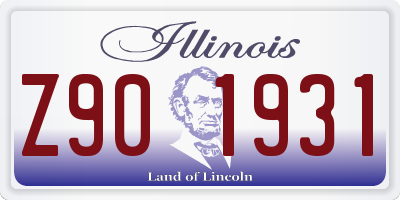 IL license plate Z901931