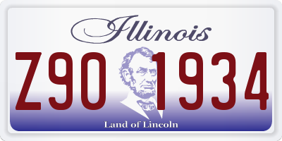 IL license plate Z901934