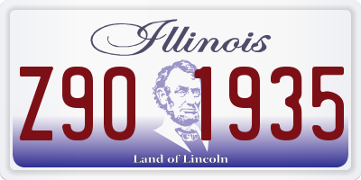IL license plate Z901935