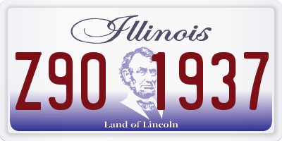 IL license plate Z901937