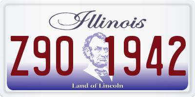 IL license plate Z901942