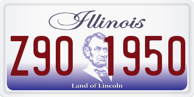 IL license plate Z901950