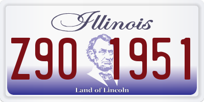 IL license plate Z901951