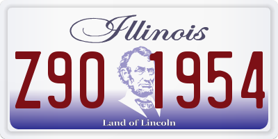 IL license plate Z901954