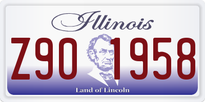 IL license plate Z901958