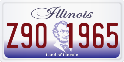 IL license plate Z901965