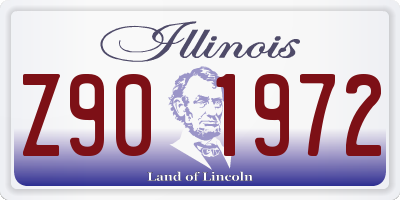 IL license plate Z901972
