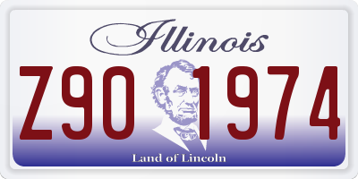 IL license plate Z901974