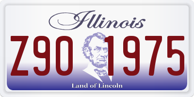 IL license plate Z901975