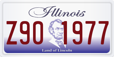 IL license plate Z901977