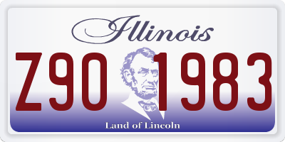 IL license plate Z901983