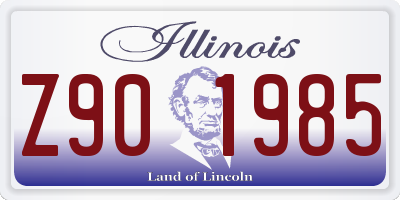 IL license plate Z901985