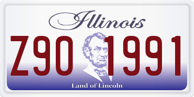 IL license plate Z901991