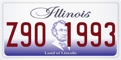IL license plate Z901993