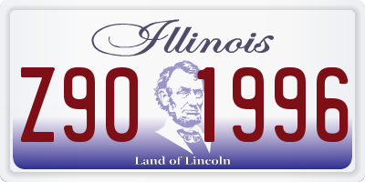 IL license plate Z901996