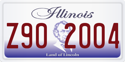 IL license plate Z902004