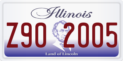 IL license plate Z902005