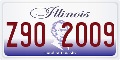 IL license plate Z902009