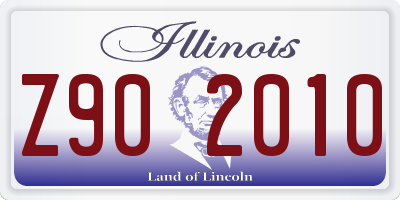 IL license plate Z902010