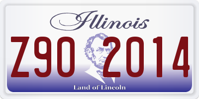 IL license plate Z902014
