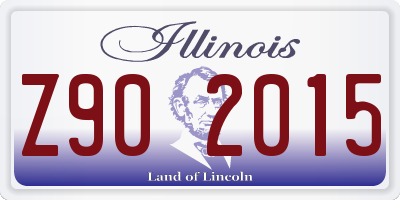 IL license plate Z902015