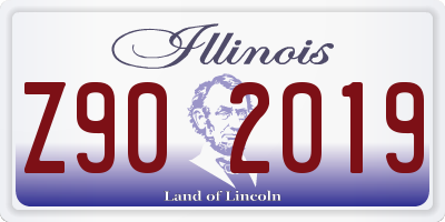 IL license plate Z902019