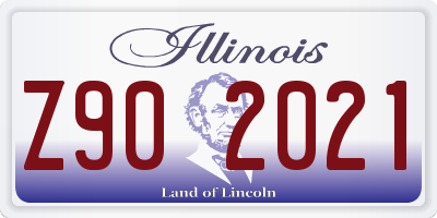 IL license plate Z902021