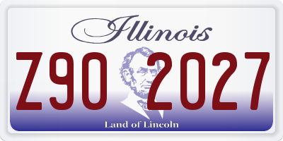 IL license plate Z902027