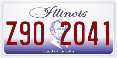 IL license plate Z902041