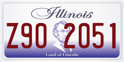 IL license plate Z902051