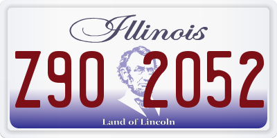 IL license plate Z902052