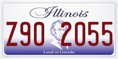 IL license plate Z902055