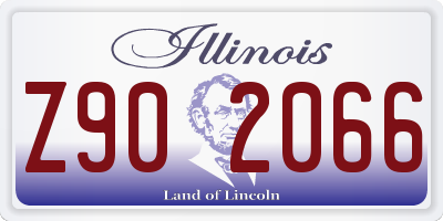 IL license plate Z902066