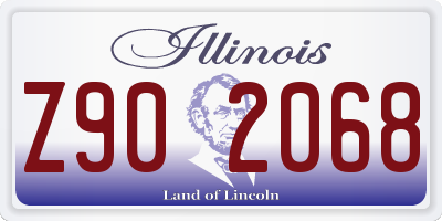 IL license plate Z902068