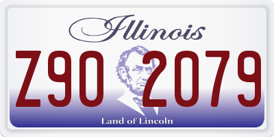 IL license plate Z902079