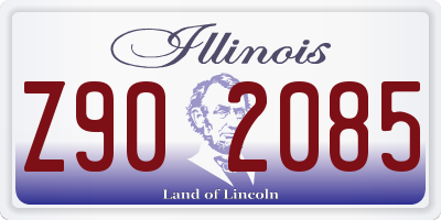 IL license plate Z902085
