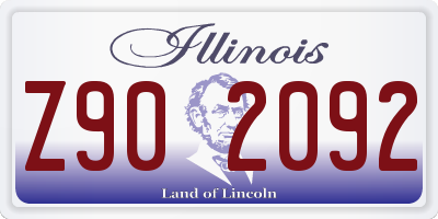 IL license plate Z902092