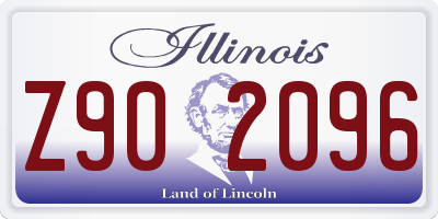 IL license plate Z902096