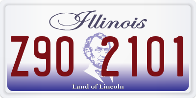 IL license plate Z902101