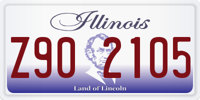 IL license plate Z902105